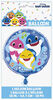 Ballon aluminium rond, 18 " - Baby Shark