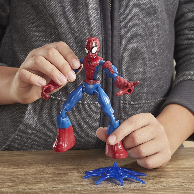 Marvel Spider-Man Bend and Flex  - Figurine flexible Spider-Man de 15 cm