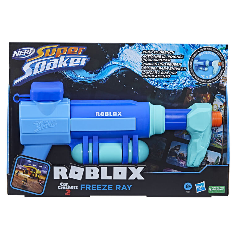 Nerf Super Soaker, blaster à eau Roblox Car Crushers 2: Freeze Ray - Notre exclusivité