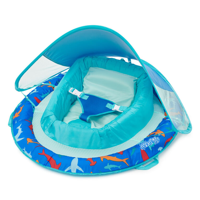 Swimways, Bou&eacute;e gonflable et pare-soleil Infant Spring Float, pour b&eacute;b&eacute;s de 3 &agrave; 9 mois, requins