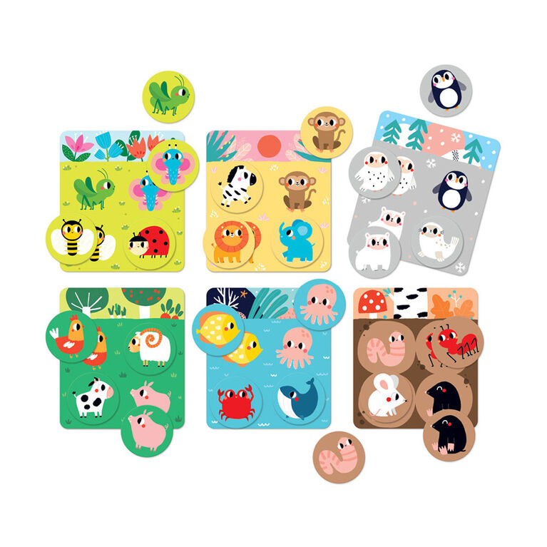 Banana Panda Let's Play Habitat Bingo Game (30 Pieces) - English Edition - R Exclusive