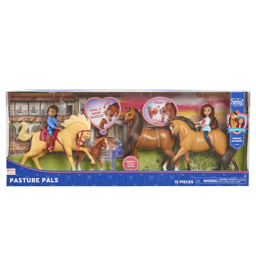 DreamWorks Spirit Riding Free Pasture Pals 13 Piece Doll Horse Set R Exclusive
