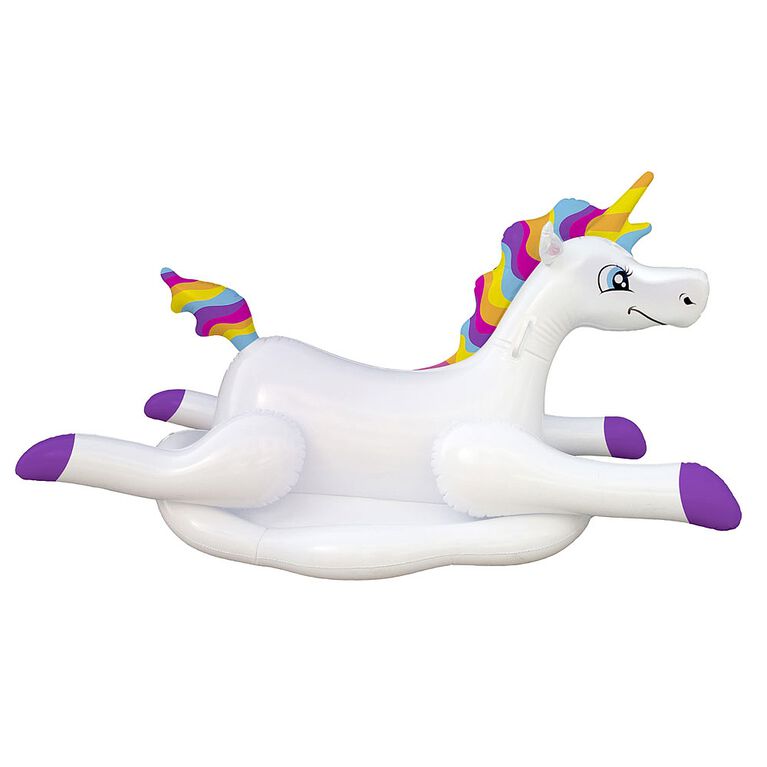 Cloud Rider Rainbow Unicorn Inflatable Ride On Pool Float Toys R Us Canada