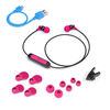 JLab Audio Metal Wireless Rugged Earbuds Black/Pink
