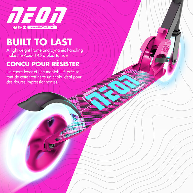 Yvolution Neon Apex 145 2-wheel scooter - Pink