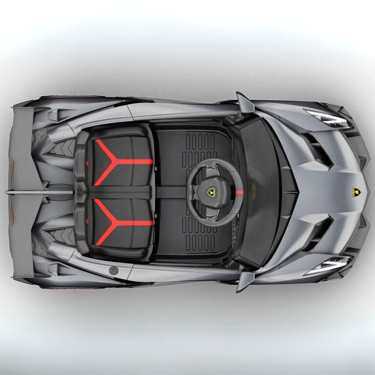 KidsVip 12V Lamborghini Veneno avec RC - Argent