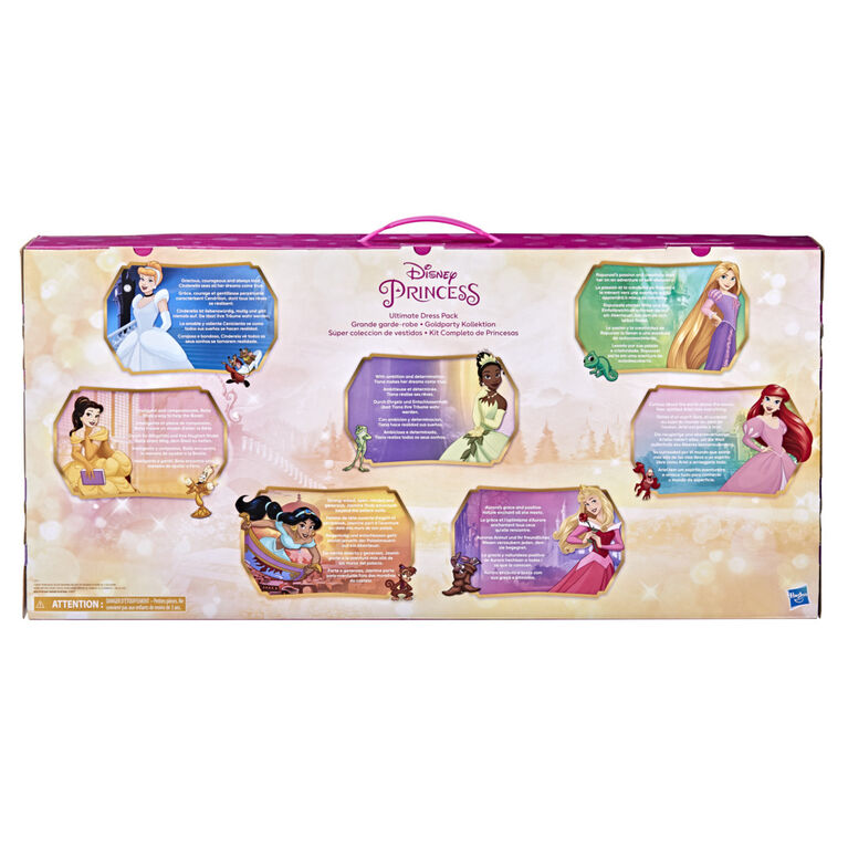 Disney Princess Ultimate Dress Pack, Fashion Doll 7-Pack with Skirts - R Exclusive