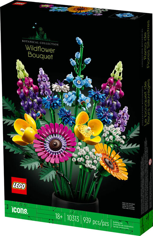 LEGO Icons Wildflower Bouquet 10313 Building Set (939 Pieces)