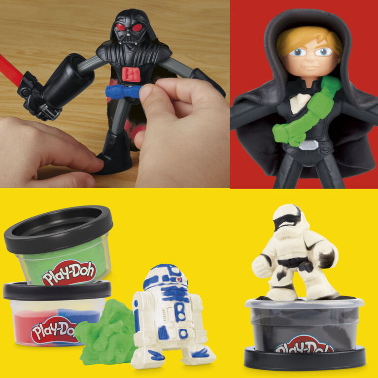 Play-Doh Star Wars Squish & Slice Lightsabers 4 Inch Action Figure Set