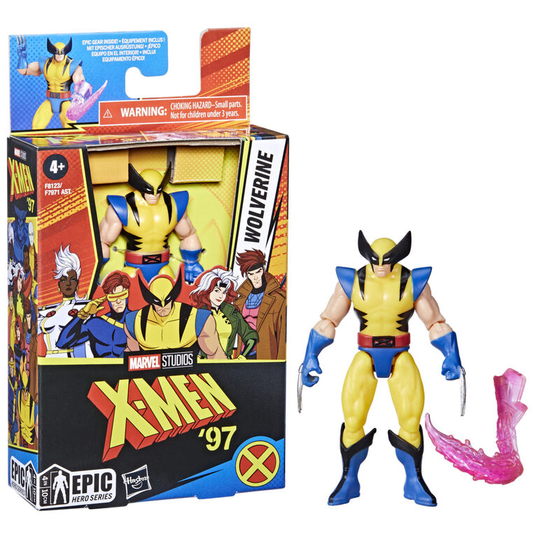 Marvel Studios X-Men Epic Hero Series Wolverine Action Figure, 4 Inch Action Figures, Super Hero Toys