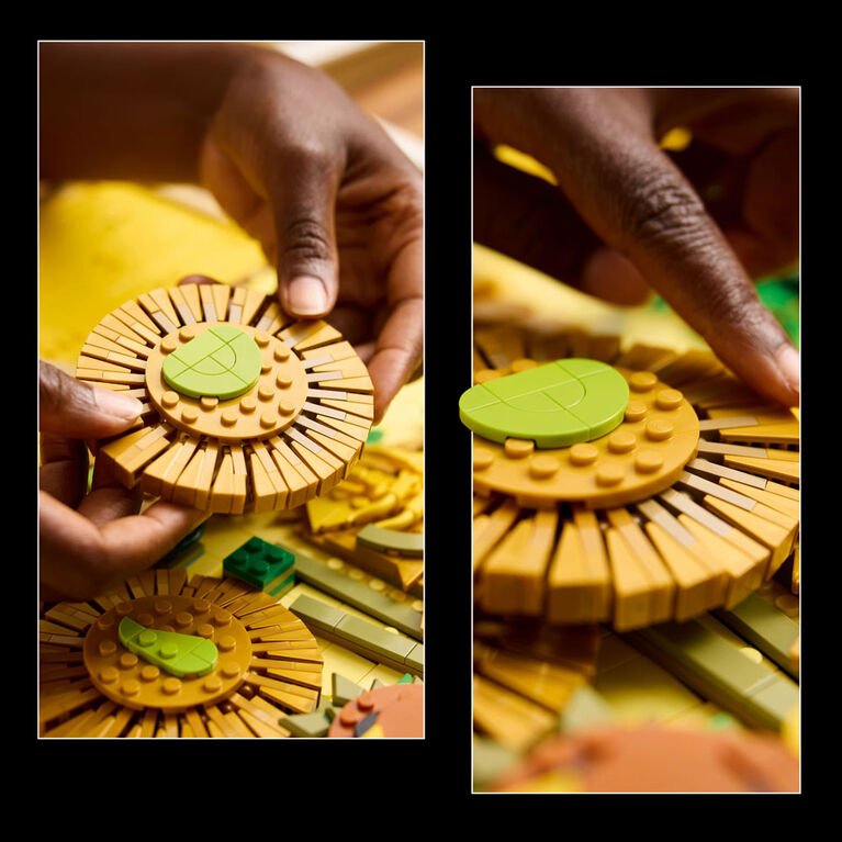 LEGO Art Vincent van Gogh - Sunflowers Building Set for Adults - Creative Activity for Art Lovers - 31215