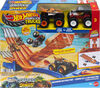 Hot Wheels Monster Trucks Sharks vs. Dinos Racedown Destruction Track Set & 2 1:64 Scale Toy Trucks