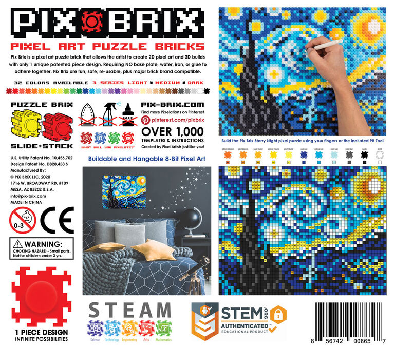 Starry Night Pixel Art – BRIK