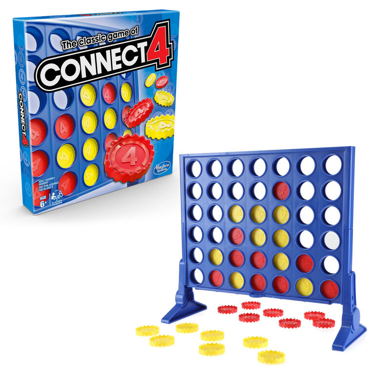 Jeu Connect 4 de Hasbro Gaming - les motifs peuvent varier