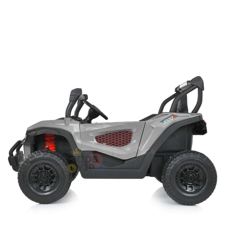 KIDSVIP 2-Seater 24V Adventure Buggy Kids' 4X4 Ride-On UTV w/ RC - Grey