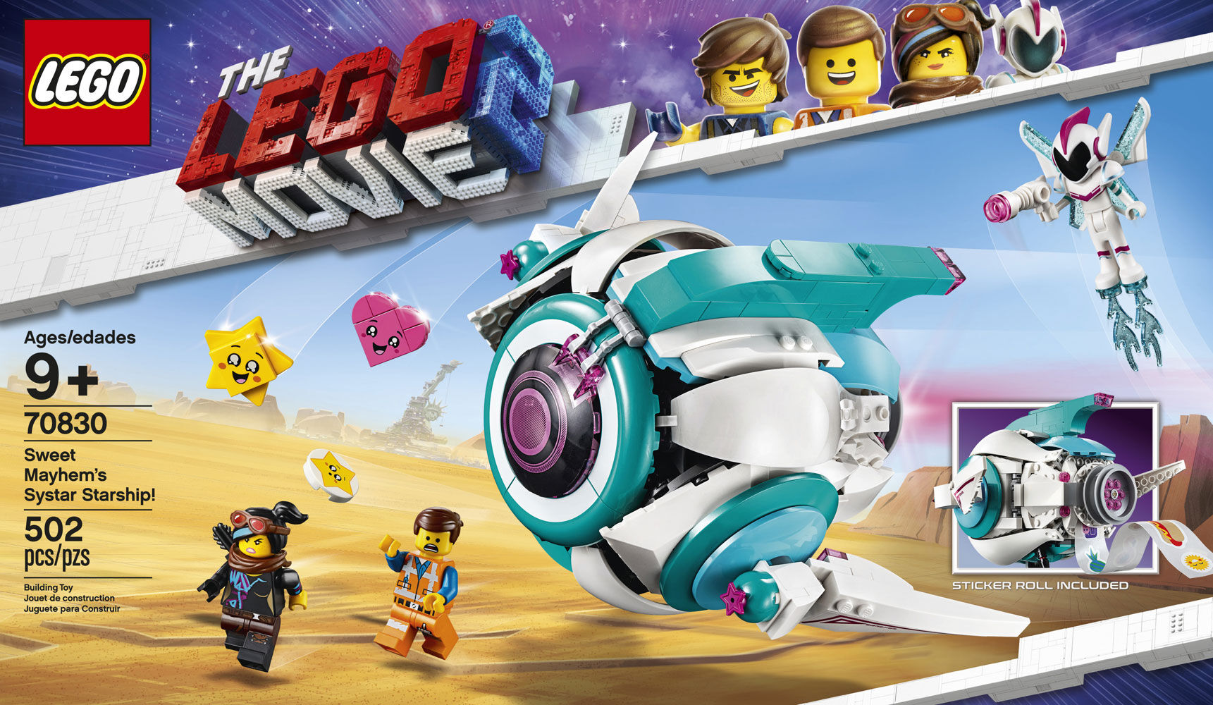~NEW /& Unopened~ Lego Movie 2 70830 Sweet Mayhem/'s Systar Starship