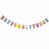 Happy Birthday Banner with Number Stickers - English Edition