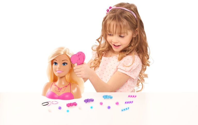 Barbie tête de style cheveux blonds poupée princesse jouet filles jouets