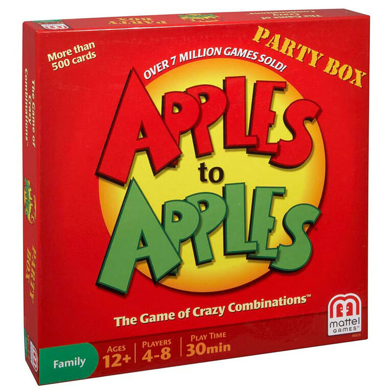 Apples To Apples Game Party Box - English Edition - styles may vary