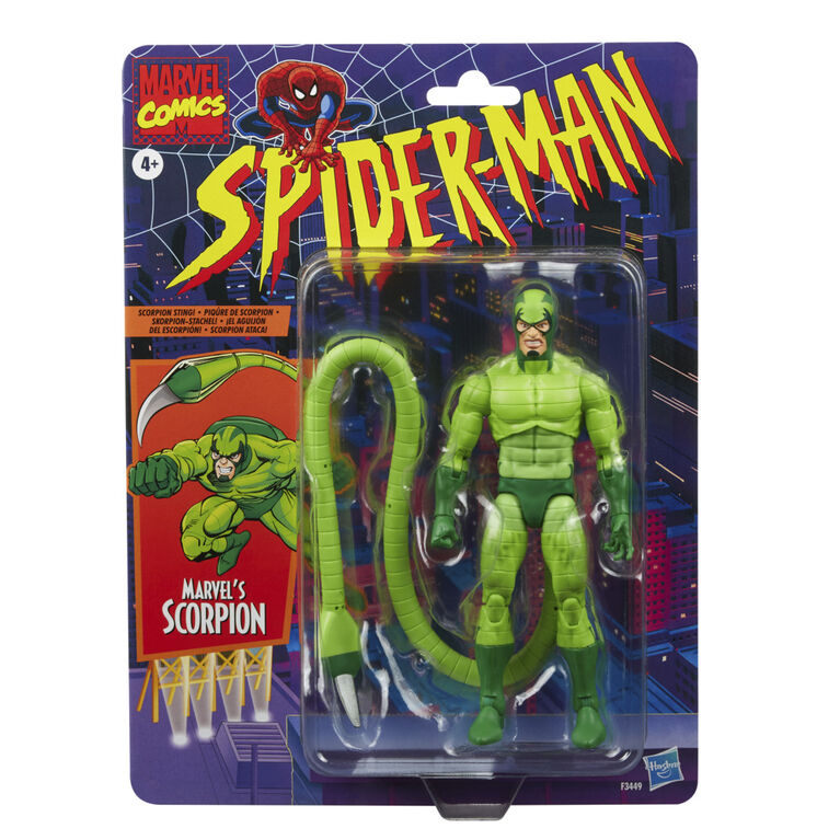 Marvel Legends Series Marvel Comics, figurine de collection Marvel's Scorpion de 15 cm avec 5 accessoires