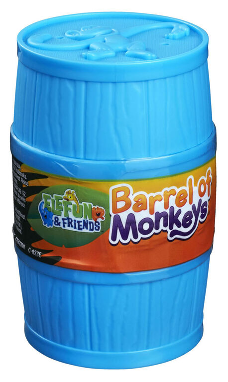 Hasbro Gaming - ELEFUN & FRIENDS - Jeu Barrel of Monkeys - les motifs peuvent varier