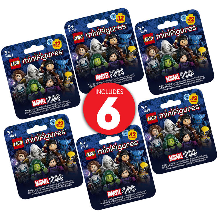 Figurines LEGO Marvel Série 2 - Lot de 6 66735 Ensemble de jeu de construction