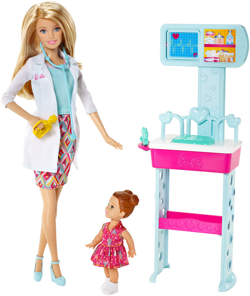 Barbie careers pediatrician doll and playset online