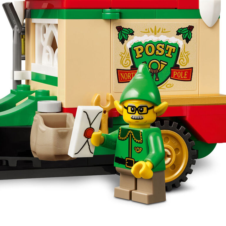 LEGO Le camion de livraison du p&egrave;re No&euml;l Jouet de jeu de r&ocirc;le avec des cadeaux de No&euml;l et une figurine de lutin 40746