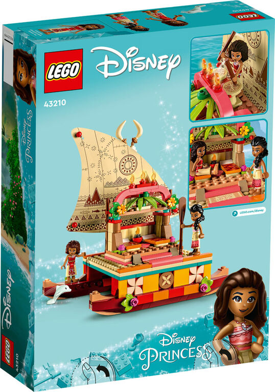 LEGO  Disney Moana's Wayfinding Boat 43210 Building Toy Set (321 Pieces)