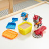 Rubble & Crew, Charger and Wheeler Action Figures Set, with 3 oz of Kinetic Build-It Sand and 2 Hand Held Building Toys