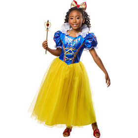 Rubies Fairy Tale Princess Costume Dress with Bow Headpiece, Girls Small (Size 6-7)