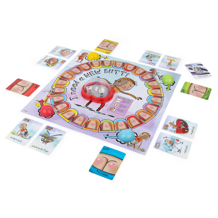 I Need a New Butt! The Game, Based on the Best-Selling Book with Butt Popper and Butt Cheek Tiles