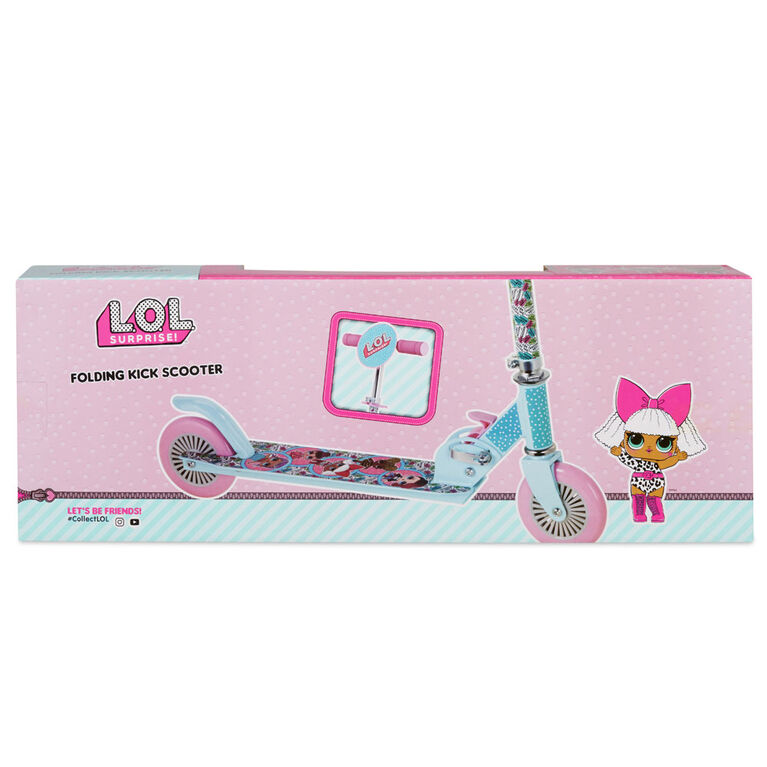 LOL Surprise! Folding Kick Scooter - Pink /Blue