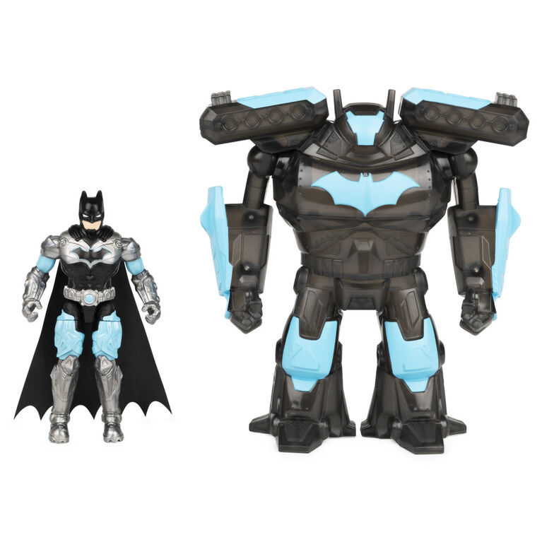 Figurine articulée Batman Bat-Tech de luxe de 10 cm avec armure technologique transformable - Le style peut varier