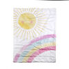 2-Piece Toddler Bedding Set including Comforter and Pillowcase, Rainbow