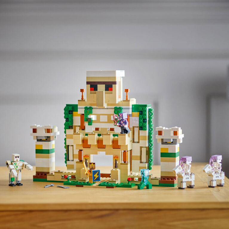 LEGO Minecraft La forteresse du Golem de fer 21250 ; Jeu de construction (868 pièces)