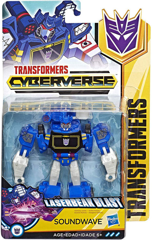 Transformers Cyberverse Action Attackers - Figurine Soundwave de classe guerrier