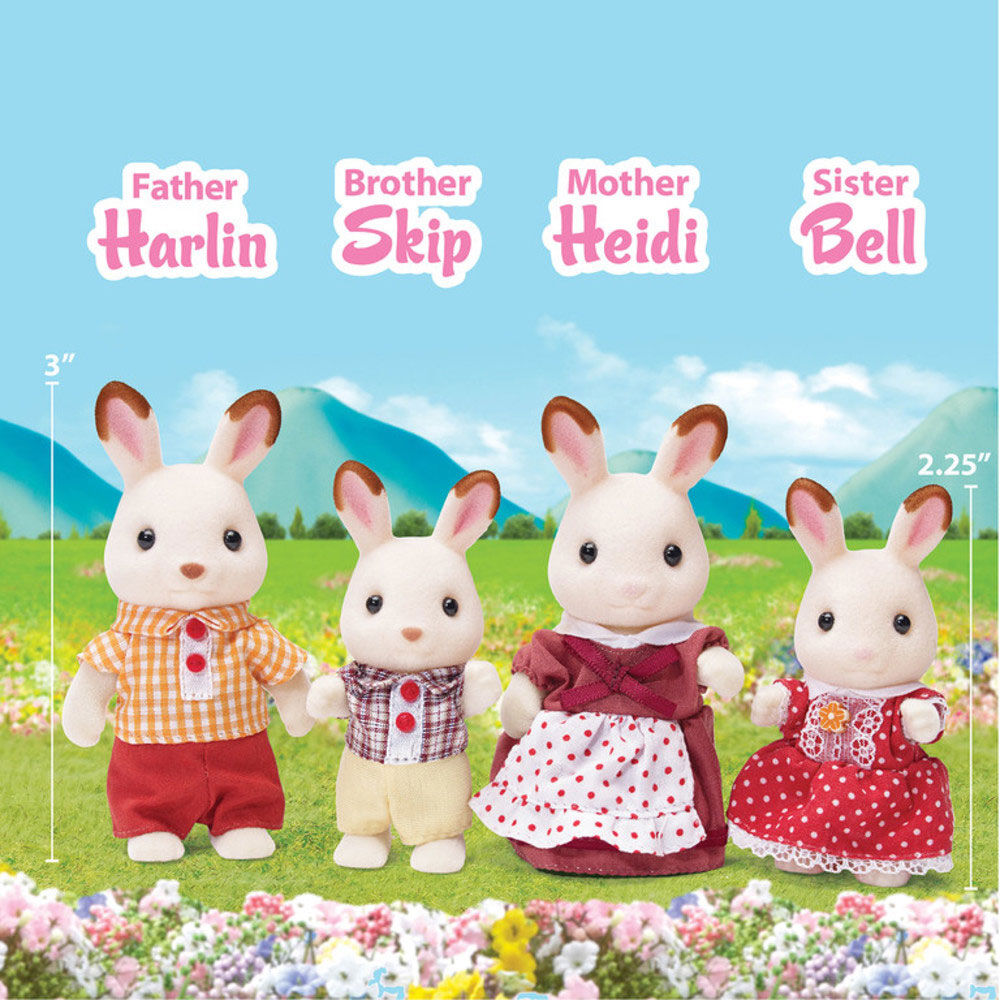 Calico Critters Hopscotch Rabbit Family styles may vary