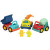 3 camions, Happy Cruisers - Ens. de camions de construction, B. toys