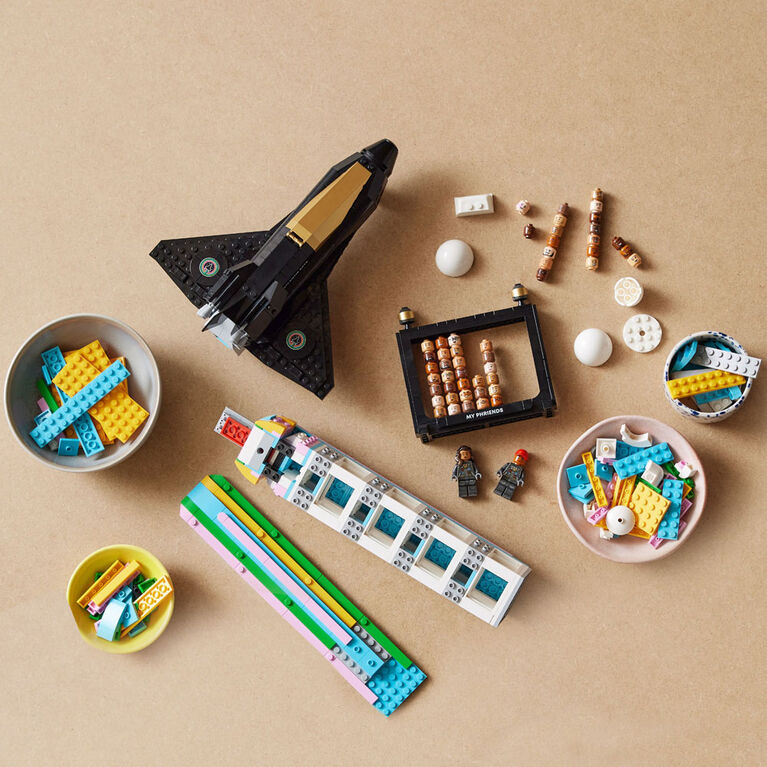 LEGO Icons Over the Moon with Pharrell Williams Building Set - Model Space Shuttle - with 49 Interchangeable Character Heads - 10391