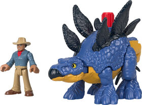 Imaginext Jurassic World Dominion Stegosaurus Dinosaur and Dr. Grant Figure