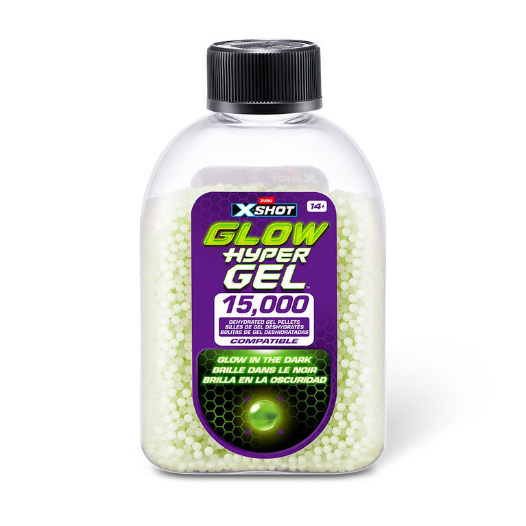 XSHOT Hyper Gel Glow Pellet Refill Pack (15,000 Hyper Gel Pellets) par ZURU