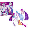 My Little Pony Toys Celebration Tails 5-Figure Set, 3-Inch Small Dolls for Girls and Boys, Unicorn Toys - R Exclusive