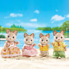 Calico Critters Sandy Cat Family, Set of 4 Collectible Doll Figures