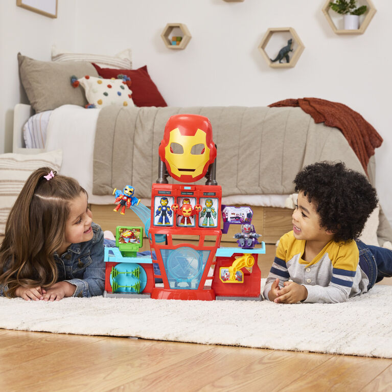 Marvel Iron Man and his Awesome Friends QG d'Iron Man, coffret électronique pour filles et garçons