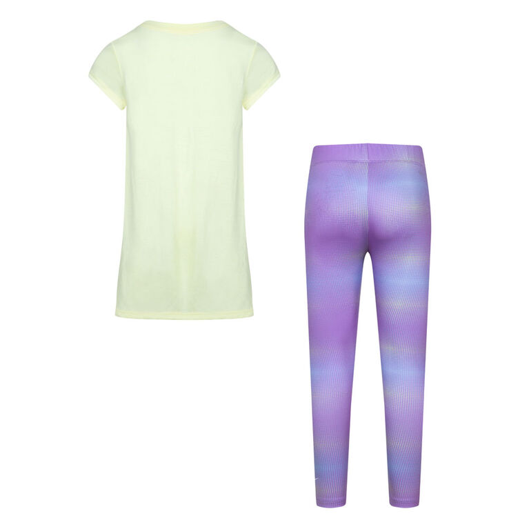 Nike Printed Leggings Set - Rush Fuchsia - Size 6