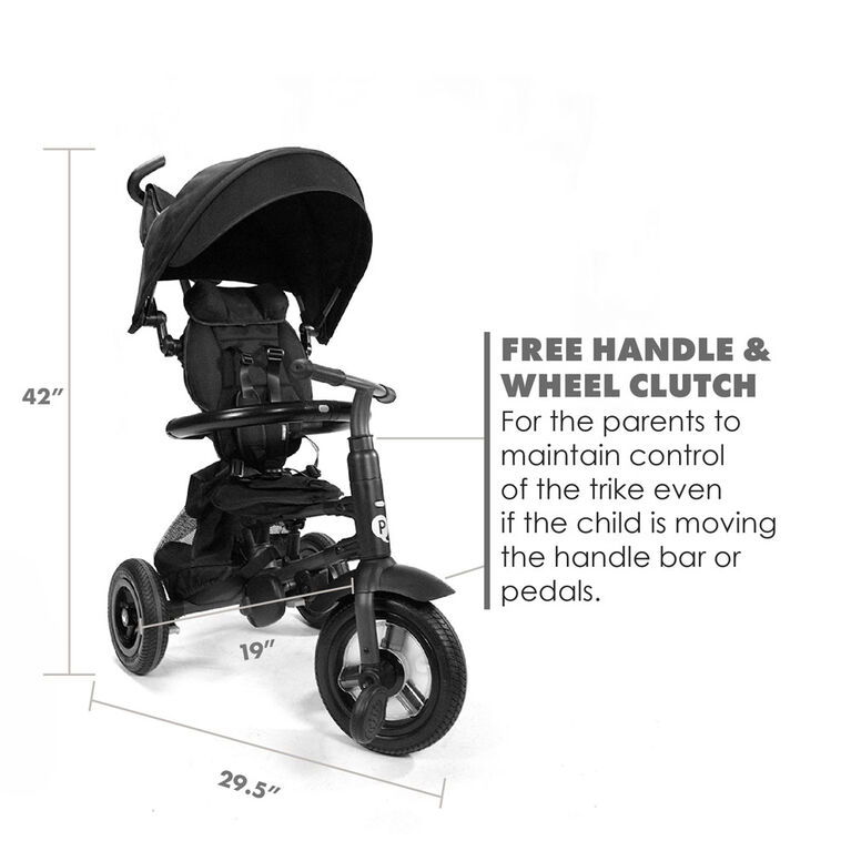 Rito Plus Folding Stroller/ Trike Black