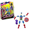 MixMashers Marvel Avengers, figurine Captain America à mélanger et combiner avec accessoires