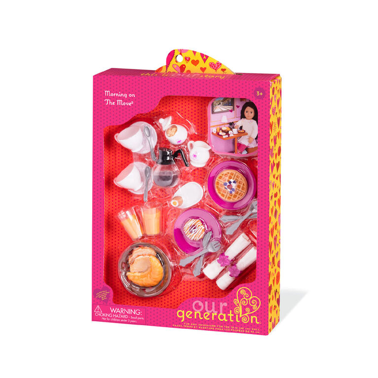 Our Generation, Morning On The Move, Breakfast Set for 18-inch Dolls
