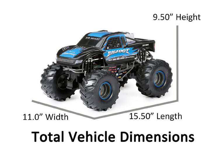 1:10 R/C Bigfoot Monster Truck with Lights and Sounds
